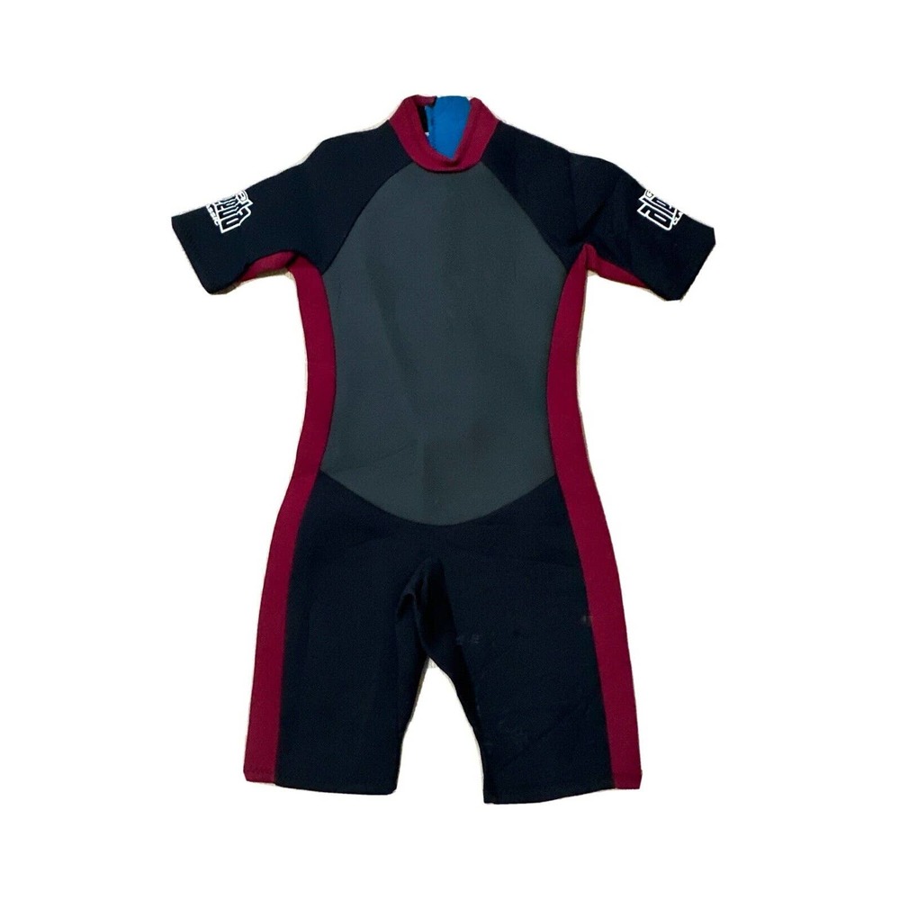 Aleeda Classic Men's 3mm Shorty Size ML 40 Scuba Dive WetSuit Red / Black
